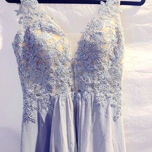 Beautiful beaded and laced gown